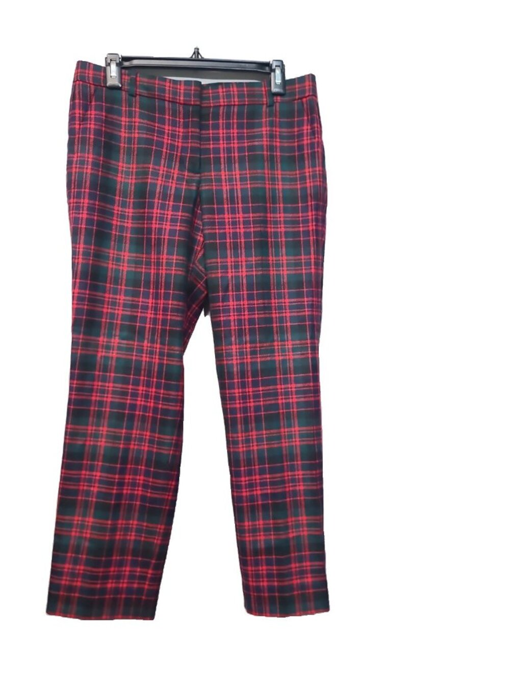 J. Crew Cafe Capri Pants Size 4 red and green tartan plaid